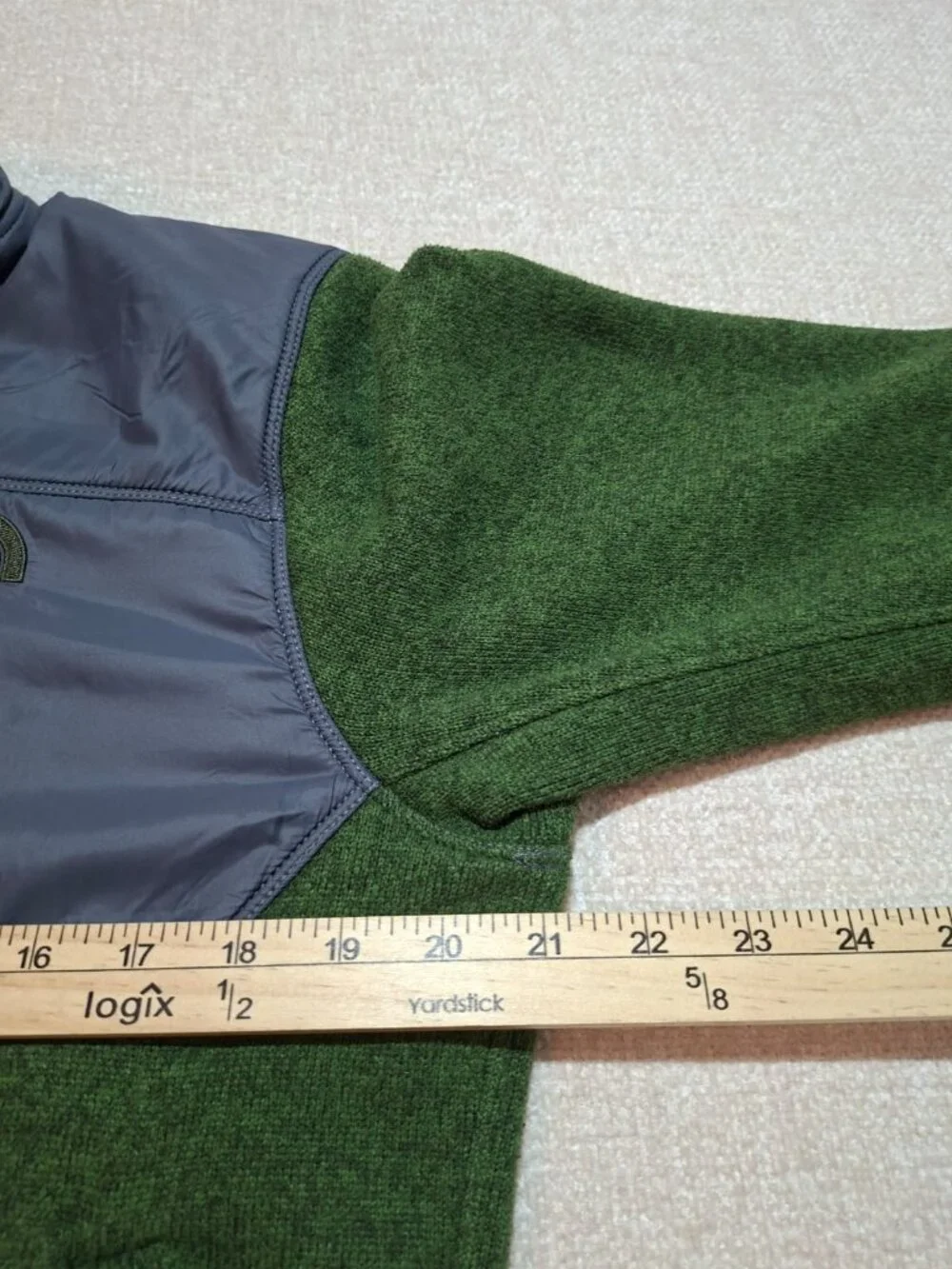 The North Face Green Full Zip Fleece Jacket Men's Medium